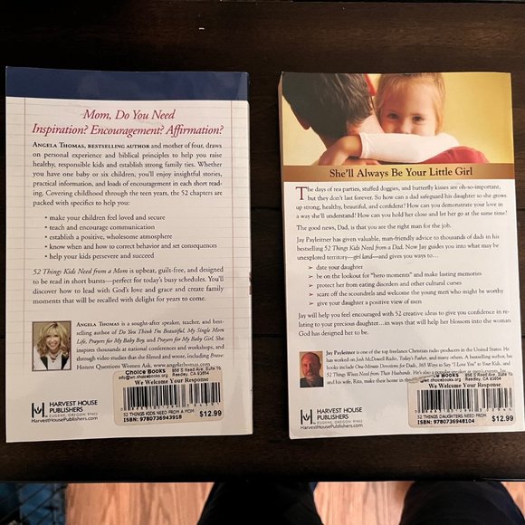 52 Things Kids Need From Their Mom 52 Things Daughters Need FromTheir Dad Books - Picture 3 of 3